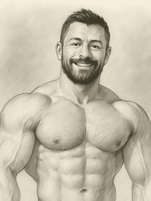 Digital Black and white portrait sketch【Digital file ONLY】